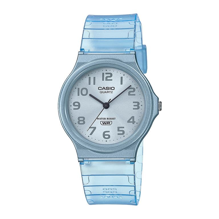 Reloj MQ-24S-2B MQ24S2B Mujer Analogo Resina Clasico Celeste TALLA UNICA