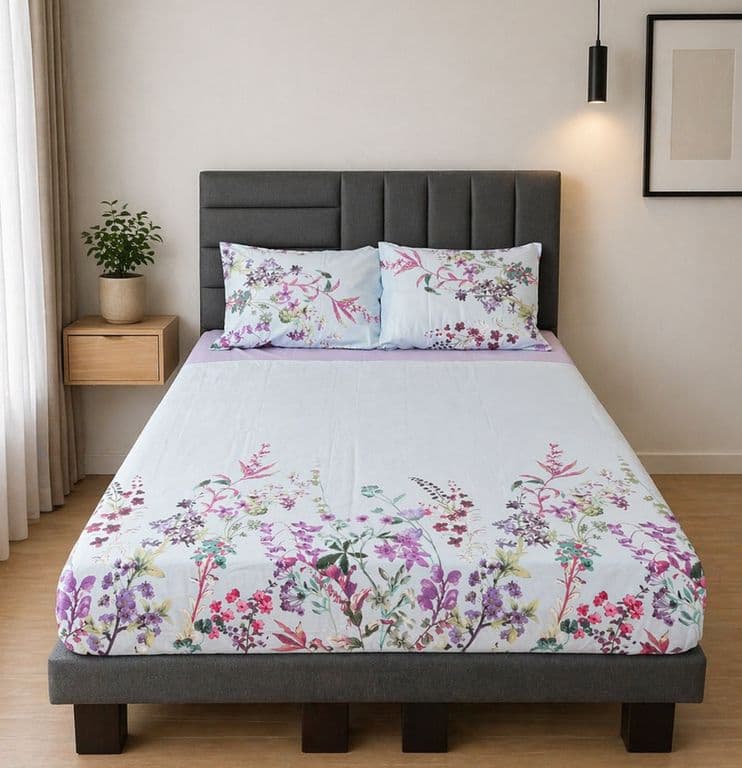 Sabanas 1.5 Plazas 144 Hilos Aurora Azul