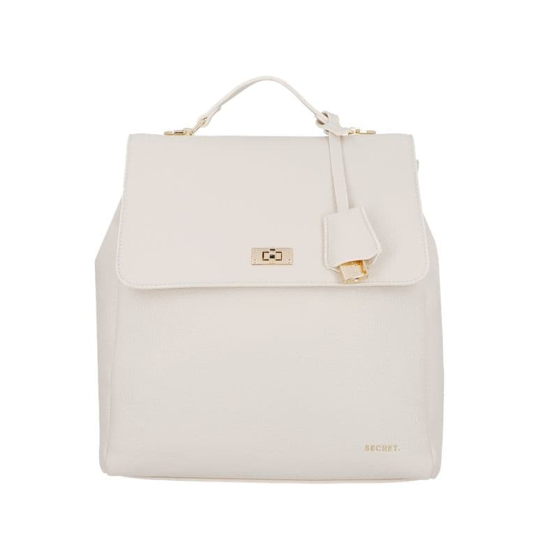 Mochila Mujer Minsk Grande Cuero de PU Beige ST6 Beige L