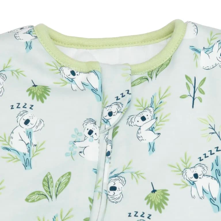 Saco de dormir bebe TOG 2.5 gota mangas removibles koala Verde Claro 0-6 MESES