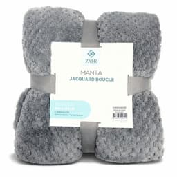 MANTA JACQUARD BOUCLE GRIS Gris