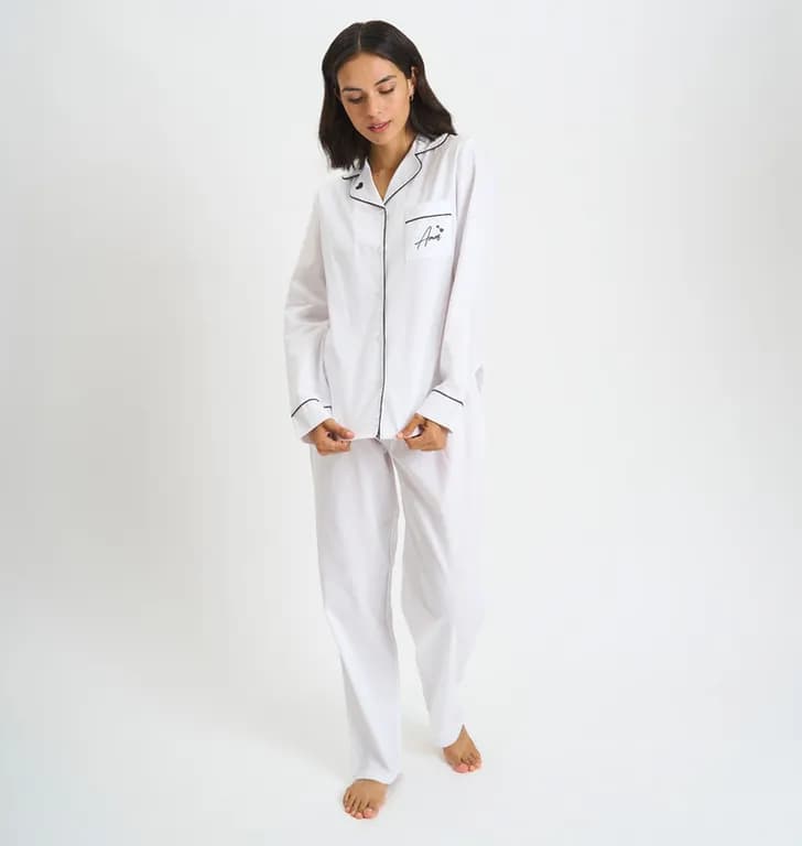 PIJAMA MUJER MARGARET SPORT BLANCO Blanco 2XL