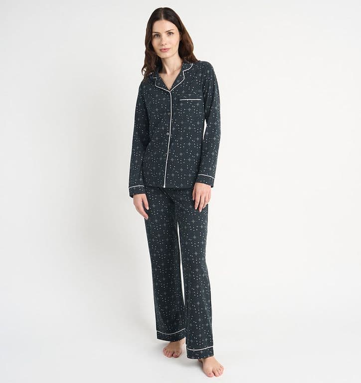 PIJAMA MUJER JACI CHARCOAL ESTAMPADO Charcoal S
