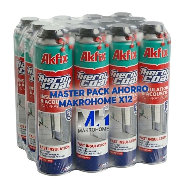 Pack 12 Thermcoat Espuma Aislamiento Termico Proyectad