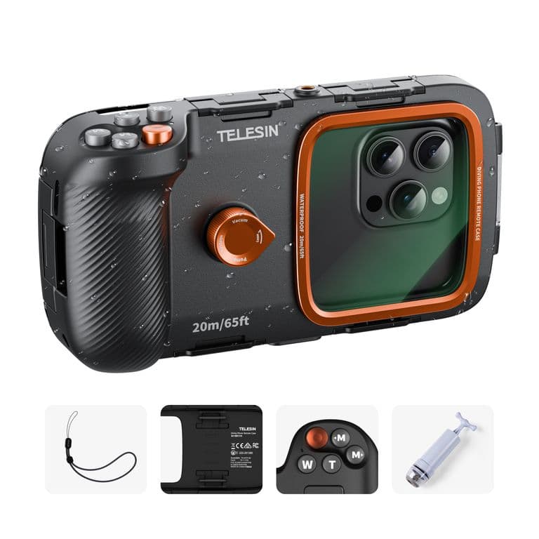 Carcasa Sumergible Celular con Control Remoto IP68 -