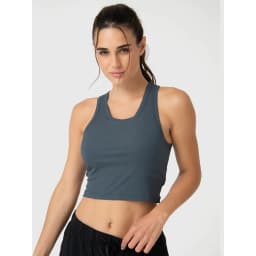 Polera Mujer Modal Rib Aloe Gris Gris Oscuro XL