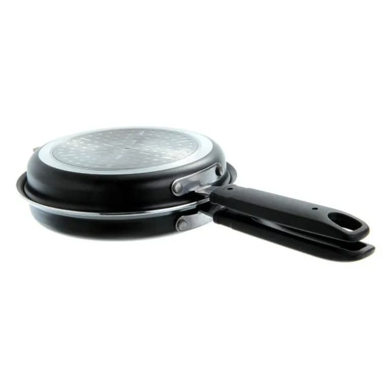 Sarten Doble Antiadherente 14cm Negro Indubasic