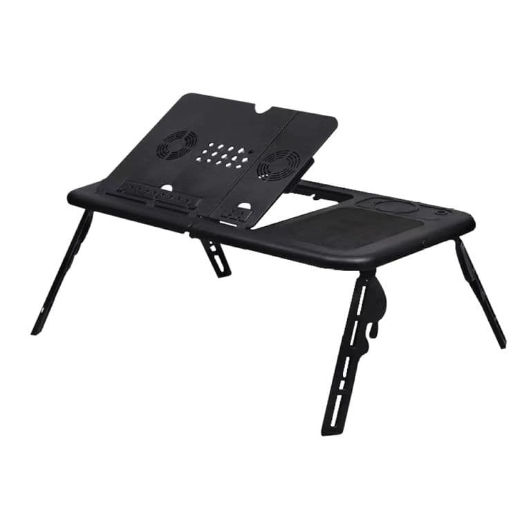 Mesa Para notebook Hasta 15 Pulagadas Con 2 Ventiladores TL191 Negro