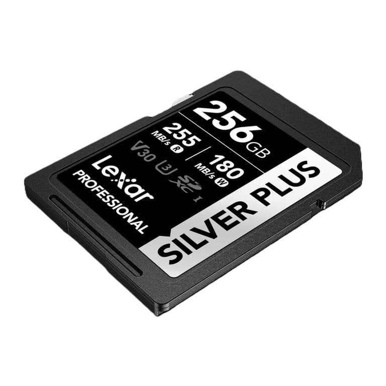 Memoria Sd 256gb Silver Plus Sdxc U3 V30 4k 255mbs