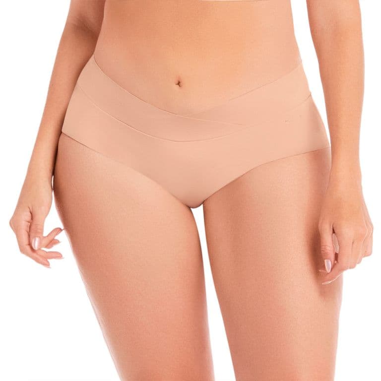 CALZON CACHETERO CON CINTURA Y PIERNAS SIN COSTURAS Piel S
