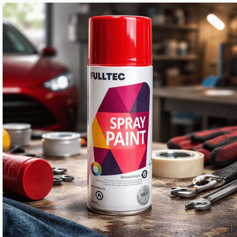 Pintura Spray Tela Madera Metal Plastico Ploeo Vehicular Rojo 5