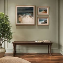 Banca de madera 460x1365x350 Santa Fe Caoba