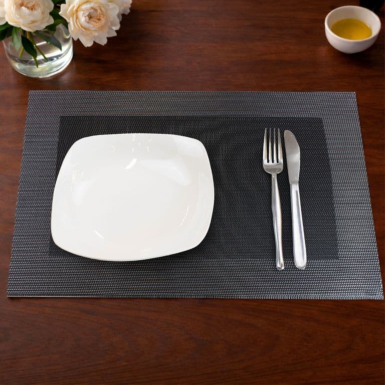 Individual de mesa Home 45x30cm negro