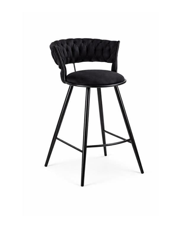 Silla de Bar Fijas 66 cm Gales Black Negro