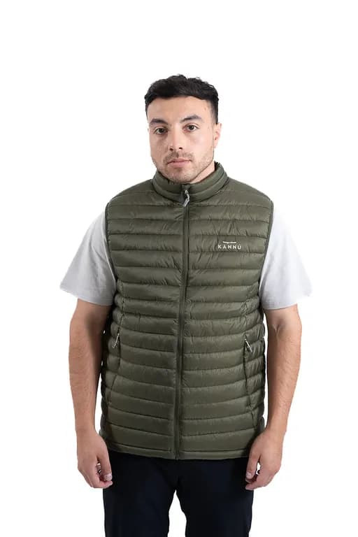 Parka Termica Sin Mangas Hombre Rahue Verde Musgo 2XL