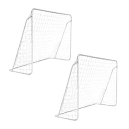 Set de 2 Arcos De Futbol Grandes Metalico 302x207x120 Cm