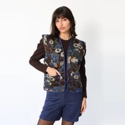 Chaquetilla Ana Cafe Moro Flores Cafe Oscuro L