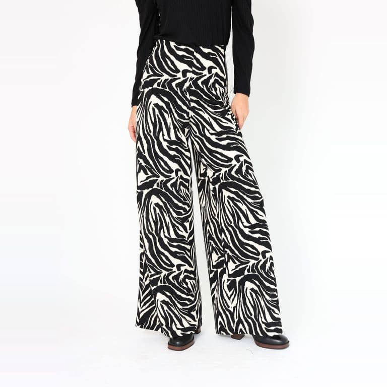 Palazzo Aura Negro Zebra - Diseno Chileno - Animal Print S