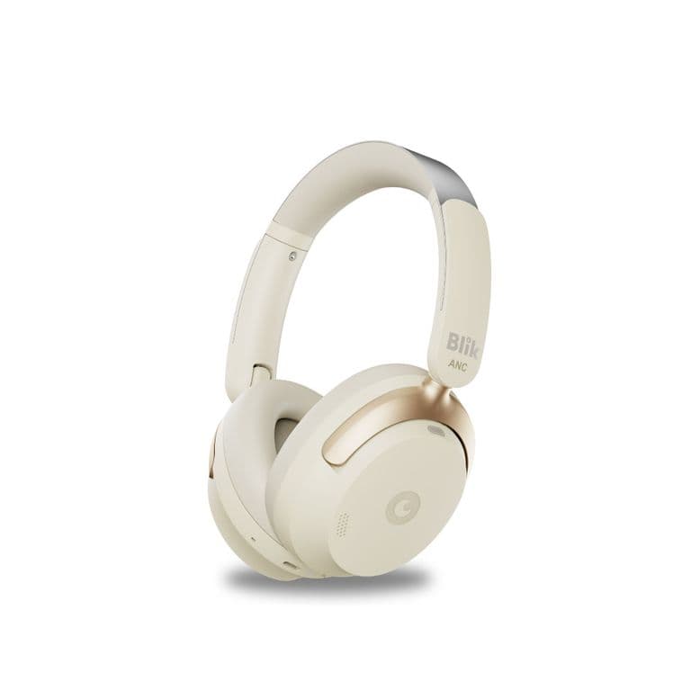 Audifonos Bluetooth Aura950 Cancelacion De Ruido 72H Cream Beige