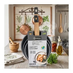 Pack 3 Sarten 20, 24 Y 28 Cm Set De Sartenes Ceramicos