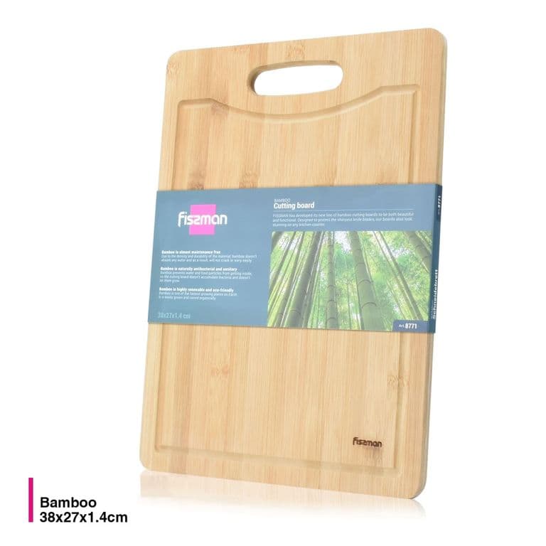 Tabla Madera Bamboo para Cortar 38x27cm -