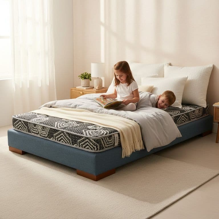 Cama 1.5 Plaza Box 13 cm L190 cm + Colchon Modelo Ideal - Pata 4.5 Cm