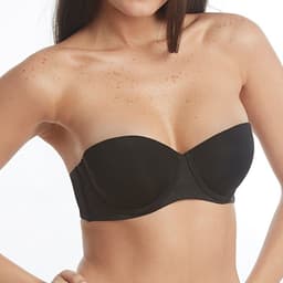 Sosten Sin Bretel Copa Preformada Mujer Negro 34B