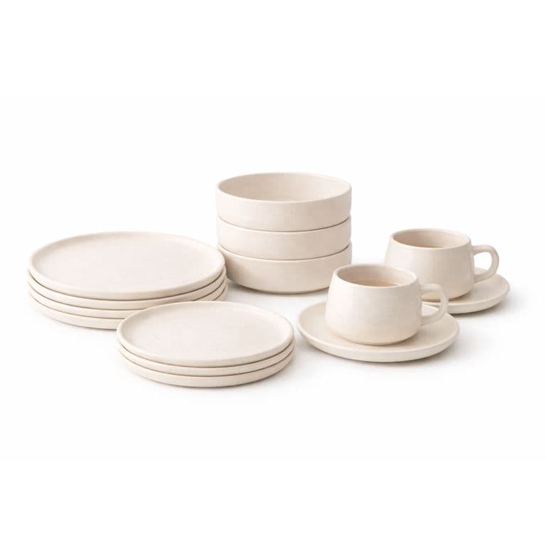 Juego de Vajilla crema 20pzs