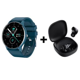 Audifonos bluetooth Redmi Buds 6 Play y ZL02 Reloj inteligente Azul