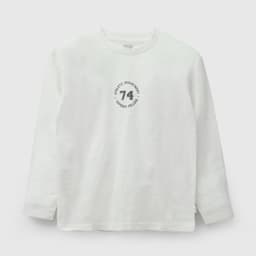 Polera Manga Larga Nino Blanco Blanco 3-4 ANOS
