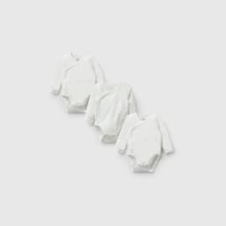 Pack 3 Body algodon unisex blanco 0M a 18/24M Blanco 9-12 MESES