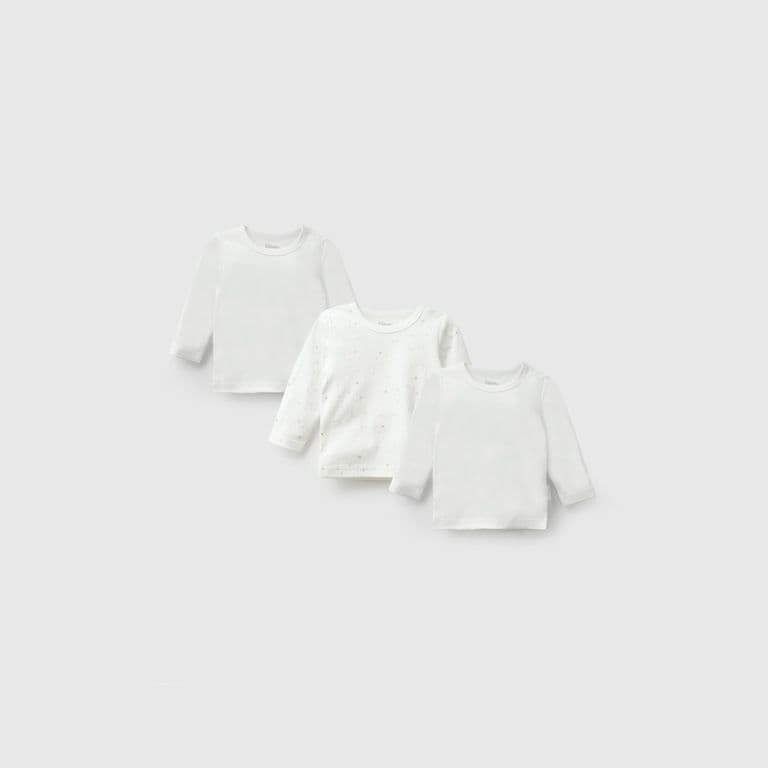 Camiseta Bebe Algodon Beige Beige 0-3 MESES