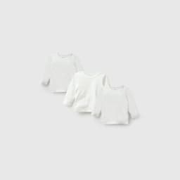 Pack 3 Camiseta algodon unisex beige 0/3M a 18/24M Beige 18-24 MESES