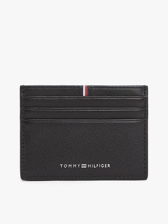 Tarjetero Corporate De Cuero Negro Negro TALLA UNICA