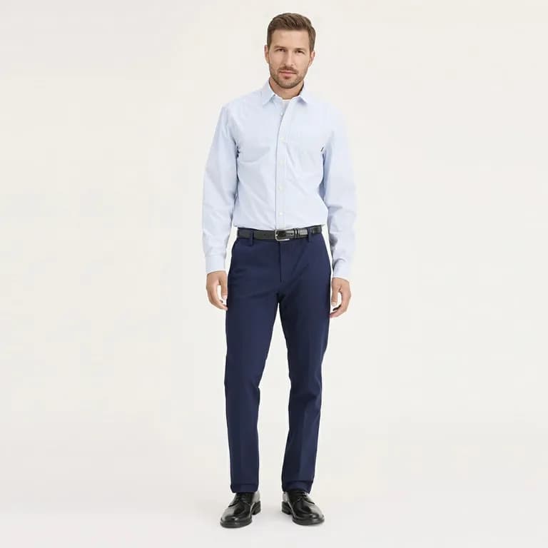 Pantalon Workday Slim Azul 38