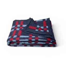FRAZADA ESCOCESA AZUL Y ROJO 1P Azul 1 PLAZA
