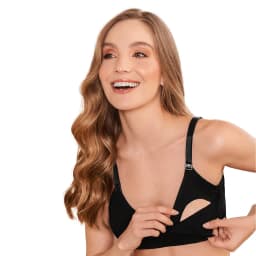 SOSTEN MATERNO CON COPA PREHORMADA EN TELA Negro 34B