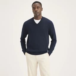 Sweater V Neck Navy Blazer Azul M