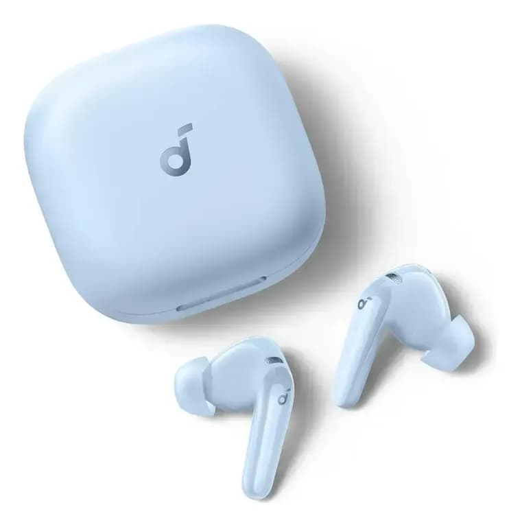 Audifonos Bluetooth ANC 52dB LDAC Hi-Res IP55 50h Carga Rapida Soundcore P31i Azul