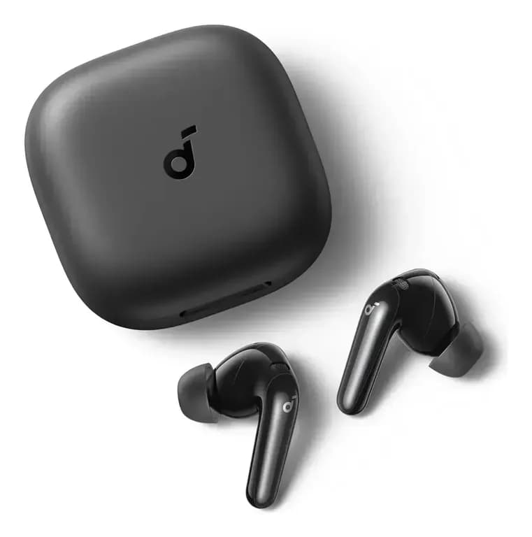 Audifonos Bluetooth ANC 52dB LDAC Hi-Res IP55 50h Carga Rapida Soundcore P31i Negro
