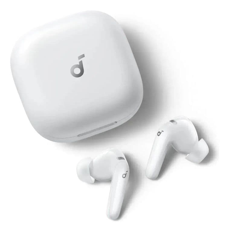 Audifonos Bluetooth ANC 52dB LDAC Hi-Res IP55 50h Carga Rapida Soundcore P31i Blanco