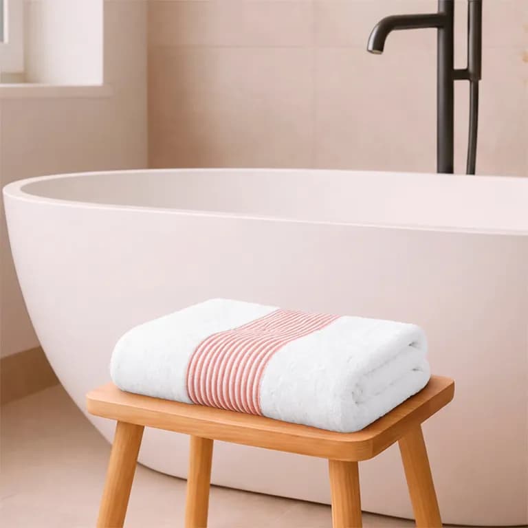 Toalla de Bano Cuerpo MAV Home 100% algodon suave 76x137cm rojo