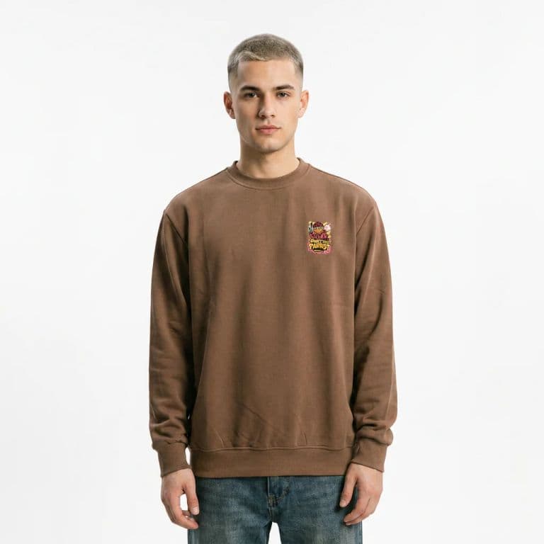 Poleron cuello polo redondo Cafe XL