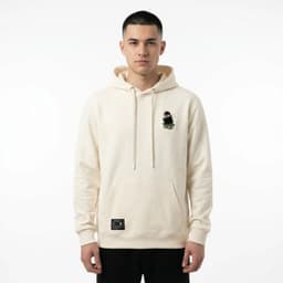 Poleron Hoodie oso Blanco M
