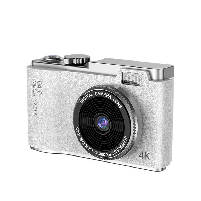 Camara Fotografica Retro Digital 4K 64MP 16X de Moda Gris