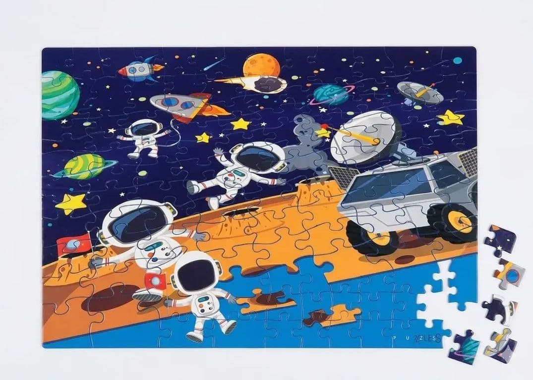 Rompecabezas 100pcs Astronautas Espacial Universo