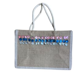 CARTERA BEIGE DE CORDON BORDADA A MANO DISENO EXCLUSIVO Beige TALLA UNICA
