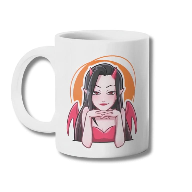Tazon Aca se Escucha y se Juzga Diablita Taza Sublimada 325ml