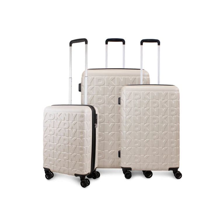 Set 3 Maletas Donna Karan Meghan Cabina Mediana Grande beige Beige L