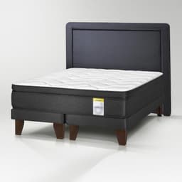 Cama Europea Hibrido Premium King + Respaldo